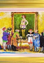 " L'opera D'arte " olio su tavola - immagine 5