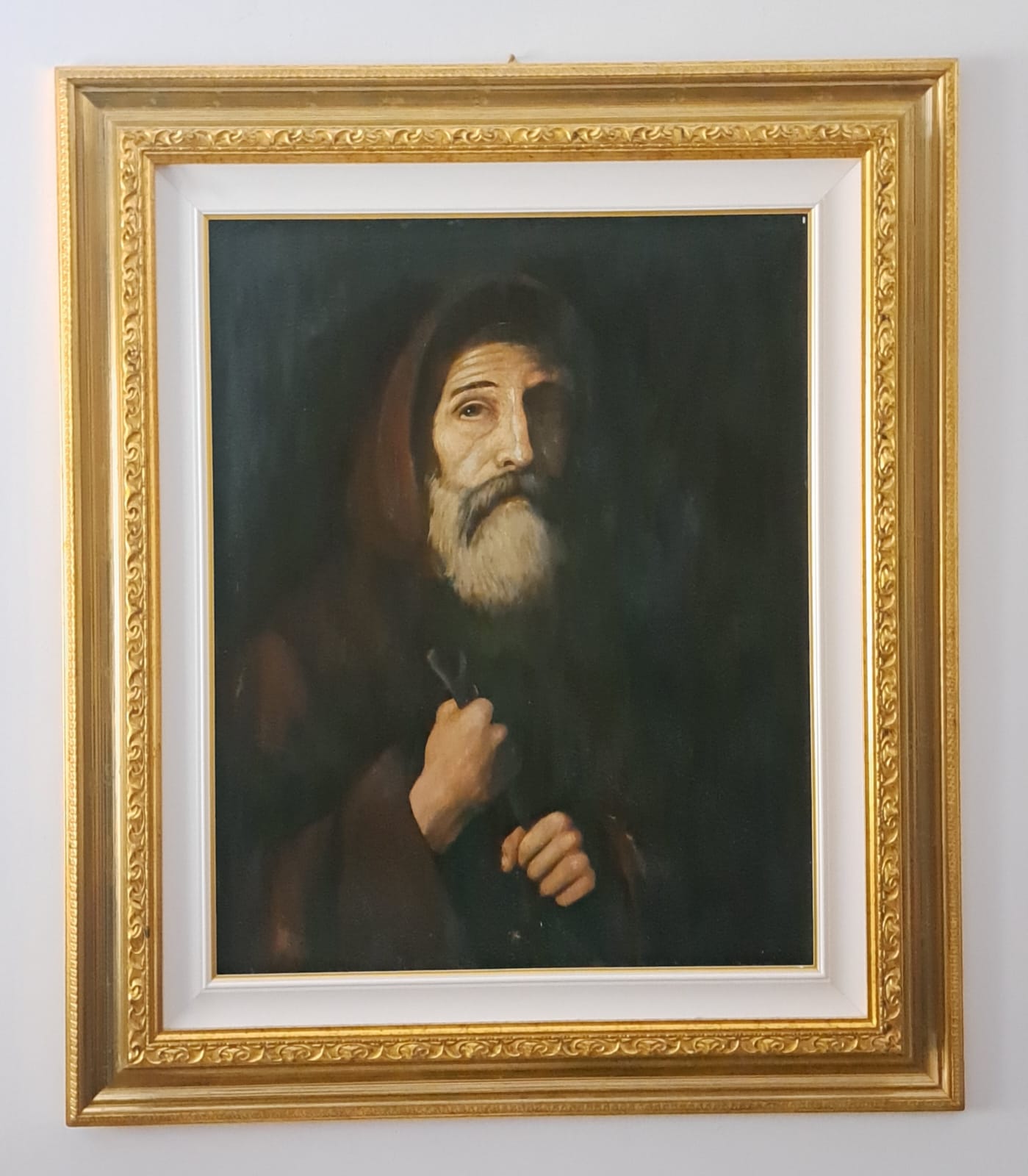 3ab98e48-867c-4cad-9ff8-2b7fb1add933 SAN FRANCESCO DI PAOLA OLIO SU TELA - immagine 1