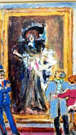 Visita al Museo olio su tavola - immagine 2