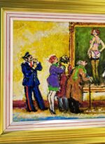 " L'opera D'arte " olio su tavola - immagine 4