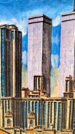 SOUTH TOWN OLIO SU TELA - immagine 3