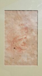 PERSONAGGIO GROTTESCO SANGUINA SU CARTA