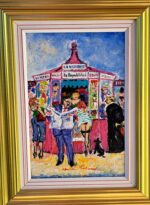 "Le notizie del mattino" olio su tavola - immagine 7