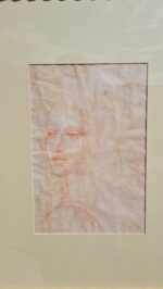 Sanguina volto di donna disegno su carta - immagine 8