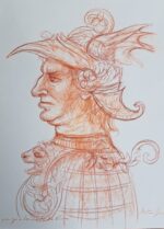 Sanguigna su cartoncino