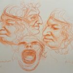 Sanguigna su cartoncino