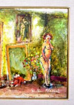 "Pittore e Modella olio su tavola - immagine 6