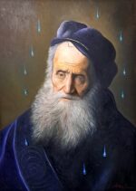 Vecchio di Lievens contaminato olio su tela di Antonio Sciacca