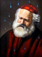 Rabbino contaminato olio su tela di Antonio Sciacca - immagine 2