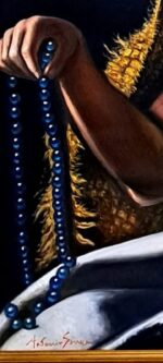 San Paolo Eremita contaminato olio su tela Antonio Sciacca - immagine 2