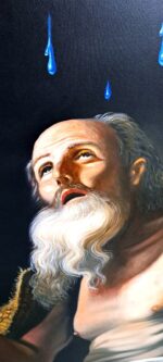 San Paolo Eremita contaminato olio su tela Antonio Sciacca - immagine 8