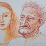 Sanguigna su cartoncino