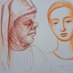 Sanguigna su cartoncino