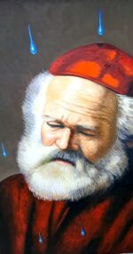 Rabbino contaminato olio su tela di Antonio Sciacca - immagine 4