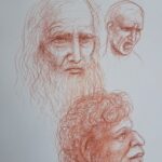 Sanguigna su cartoncino