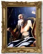 San Paolo Eremita contaminato olio su tela Antonio Sciacca - immagine 4