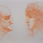 Sanguigna su cartoncino