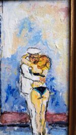 "CASA CHIUSA" OLIO SU TAVOLA 02310 - immagine 3