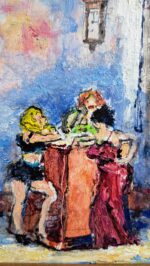 "CASA CHIUSA" OLIO SU TAVOLA 02310 - immagine 9