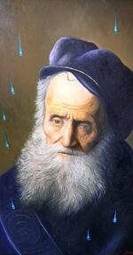 Vecchio di Lievens contaminato olio su tela di Antonio Sciacca - immagine 3