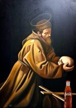 Sacro e Profano Metropolista olio su tela di Antonio Sciacca - immagine 5