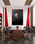 Autoritratto di Rembrandt contaminato olio su tela di Antonio Sciacca - immagine 12