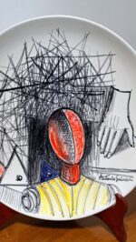 Piatto in Ceramica di Deruta Manichino di De Chirico 36 cm - immagine 2