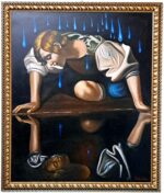 Narciso Contaminato olio su tela di Antonio Sciacca - immagine 2