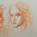 Sanguigna su cartoncino