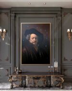 Autoritratto di Rembrandt contaminato olio su tela di Antonio Sciacca - immagine 8