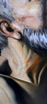 Contaminazione di Sant'Ambrogio olio su tela di Antonio Sciacca - immagine 13