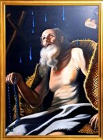 San Paolo Eremita contaminato olio su tela Antonio Sciacca - immagine 14