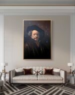 Autoritratto di Rembrandt contaminato olio su tela di Antonio Sciacca - immagine 3