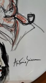 Piatto in Ceramica di Deruta Giacometti e Bacon 42 cm - immagine 4