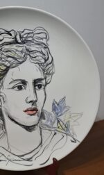 Piatto in Ceramica di Deruta Figura Greca 52 cm - immagine 6