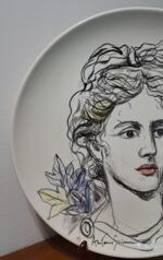 Piatto in Ceramica di Deruta Figura Greca 52 cm - immagine 2