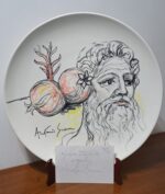 Piatto in Ceramica di Deruta Figura Greca 52 cm - immagine 2