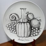 Piatto in Ceramica di Deruta Natura Morta 46 cm