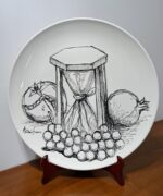 Piatto in Ceramica di Deruta Clessidra 46 cm