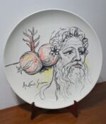 Piatto in Ceramica di Deruta Figura Greca 52 cm - immagine 3