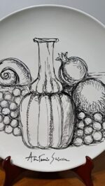 Piatto in Ceramica di Deruta Natura Morta 46 cm - immagine 2