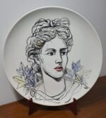 Piatto in Ceramica di Deruta Figura Greca 52 cm - immagine 3