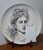 Piatto in Ceramica di Deruta Figura Greca 52 cm - immagine 4