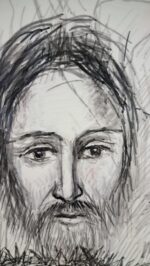 Piatto in Ceramica di Deruta Cristo 42 cm - immagine 9