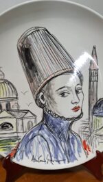 Piatto in Ceramica di Deruta Venezia 42 cm - immagine 5