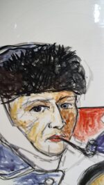 Piatto in Ceramica di Deruta Giacometti e Bacon 42 cm - immagine 2