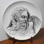 Piatto in Ceramica di Deruta Figura 52 cm