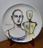 Piatto in Ceramica di Deruta Madonna Lignea 42 cm