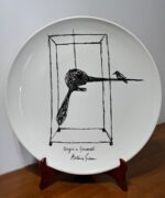 Piatto in Ceramica di Deruta Omaggio a Giacometti 46 cm - immagine 12