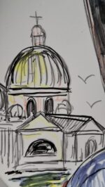 Piatto in Ceramica di Deruta Venezia 42 cm - immagine 3